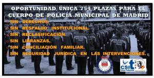 grupo de policías municipales jurando cargo sin derechos